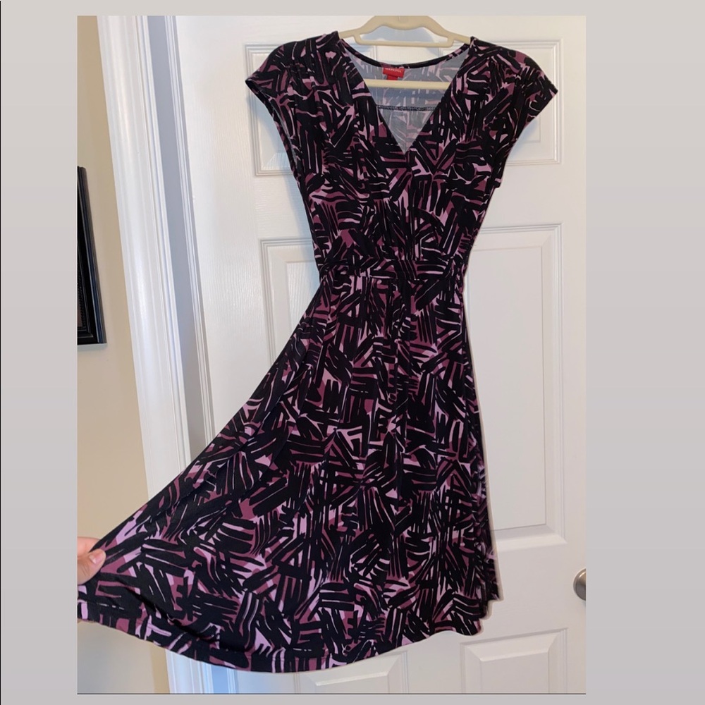 Merona dress purple & black